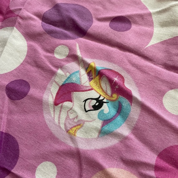 My Little Pony Twilight & Princess Celestia purple twin size flat bed sheet guc - Picture 4 of 6